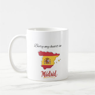 Caneca De Café Bury My Heart in Madrid