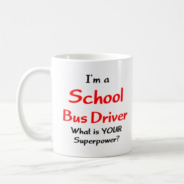 Caneca De Café bus driver, school (Esquerda)