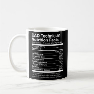 Caneca De Café Bus Mechanical Nutrition Facts List Funny