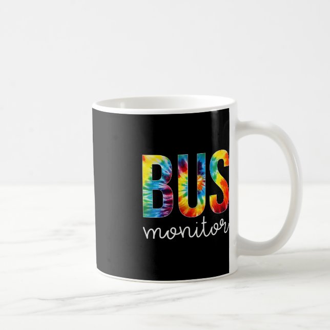 Caneca De Café Bus Monitor Tie Dye Apreciação Dia Olá De Volta Pa (Direita)