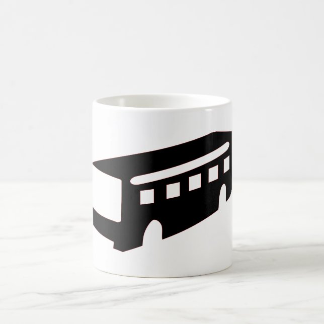 Caneca De Café Bus Silhouette (Centro)
