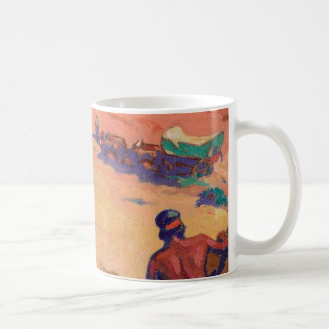 Caneca De Café Buscando os intrusos por Maynard Dixon (Direita)