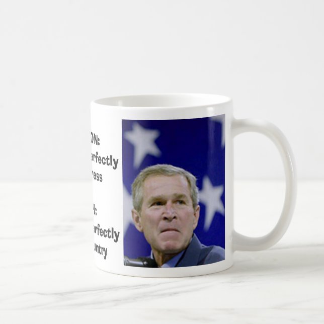 CANECA DE CAFÉ BUSH/CLINTON (Direita)