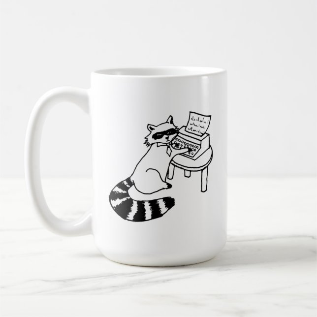 Caneca De Café Business Racoon Mug (Esquerda)