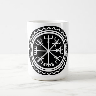 Caneca De Café Bússola Viking Vegvisir