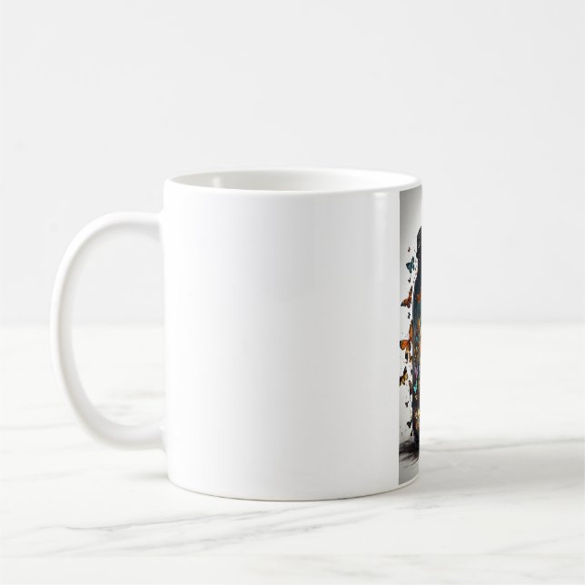 Caneca De Café Butterfly Bliss Cerâmica Mug" (Esquerda)
