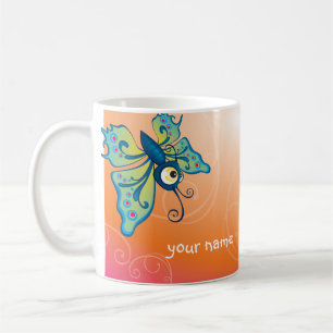 Caneca De Café BUTTERFLY - borda: