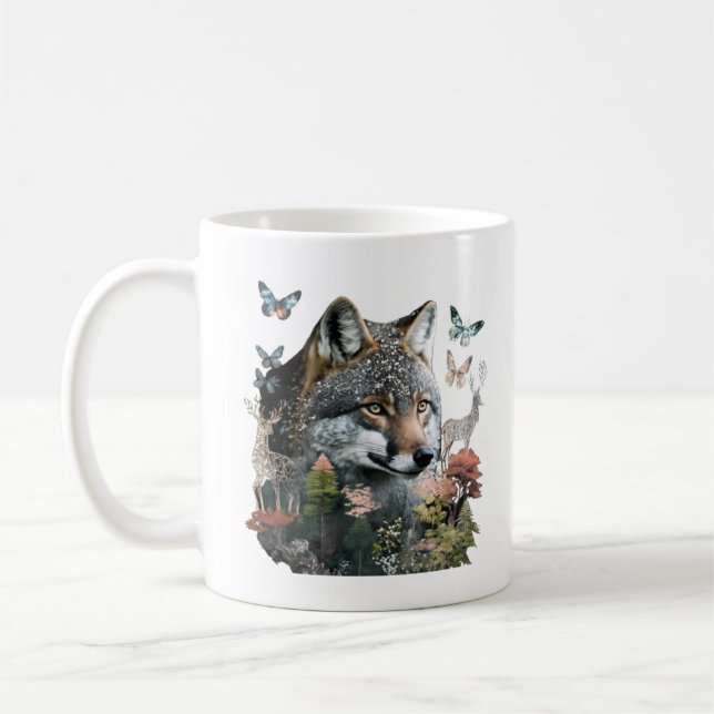Caneca De Café Butterfly e Fox Mug (Esquerda)