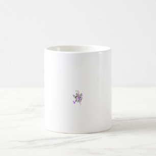 Caneca De Café Butterfly Fairy Tattoo Vetor - Vintage Floral Art