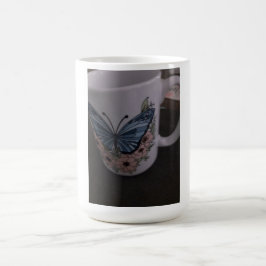 Caneca De Café butterfly floral mug