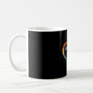Caneca De Café Butterfly Heart Rainbow Love is Love LGBT Gay Copy