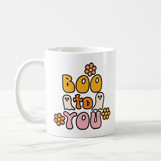 Caneca De Café Buu para Você Fofo Halloween (Esquerda)