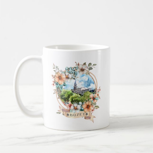 Caneca De Café Buzet Croatia (Esquerda)