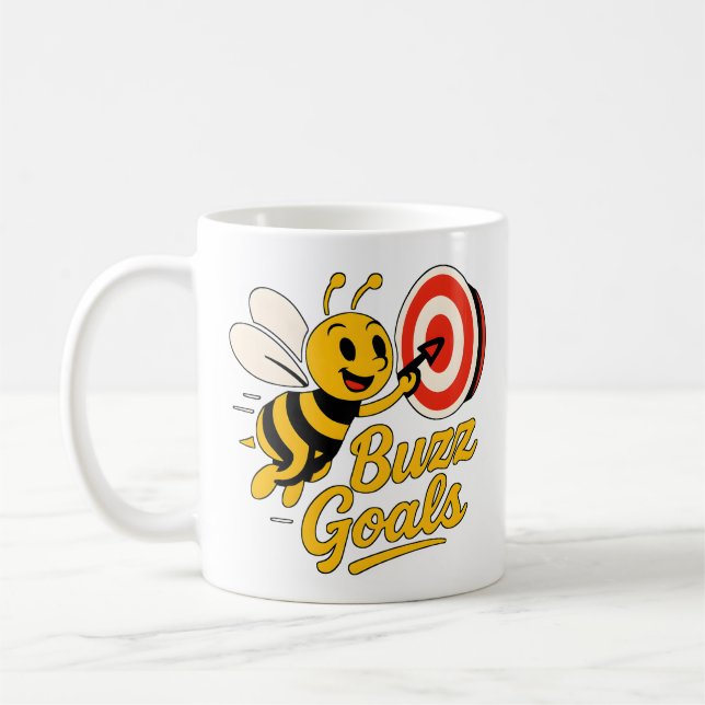 Caneca De Café Buzz Mete Abelha Motivacional (Esquerda)