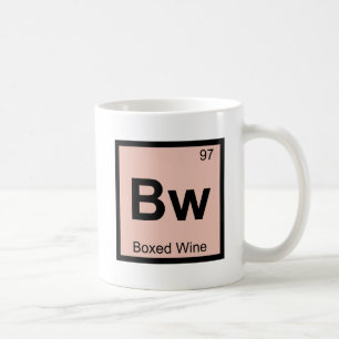 Caneca De Café Bw - Símbolo de Mesa periódica da química do vi