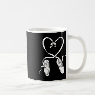 Caneca De Café Byllet Sapatos Byllet Dançarino Coração Dia dos Na