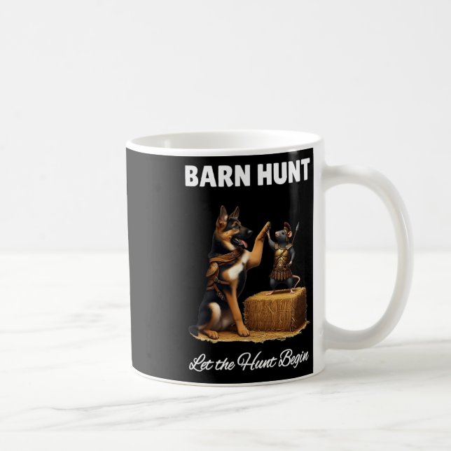 Caneca De Café Byrn Hunt Lover - Rato Guerreiro E Shep Alemão (Direita)
