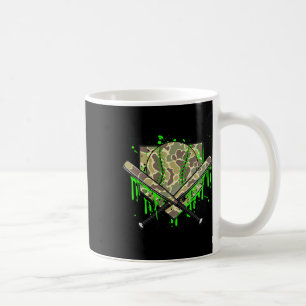 Caneca De Café Bysebyll Drip Camo Home Plate Meninos Esportes Leg