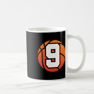 Caneca De Café Bysketbyll Aniversário Número 9 Para Nove Anos