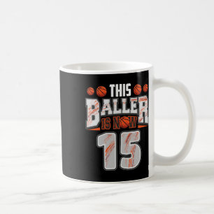 Caneca De Café Bysketbyll Player de 15 anos 15 de Bysketbyll Boy