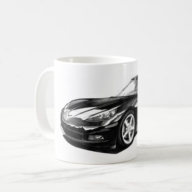 Caneca De Café C6 Corvette (Frente Esquerda)