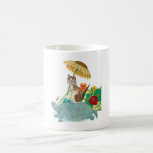 CANECA DE CAFÉ C.1940 CHIPMUNK ILLUSTRATION VINTAGE! VELHO! QUAIN