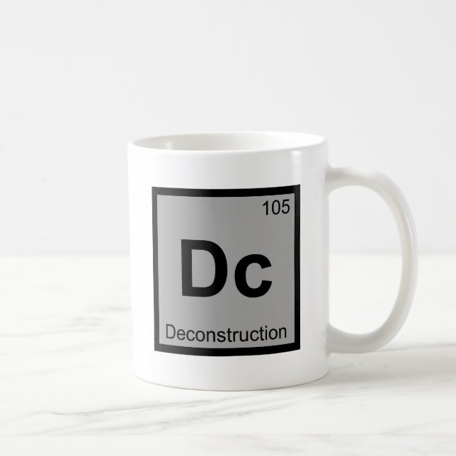 Caneca De Café C.C. - Mesa periódica da química da desconstrução (Direita)