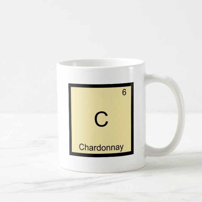 Caneca De Café C - Camiseta do Símbolo do Elemento de Química Div (Direita)