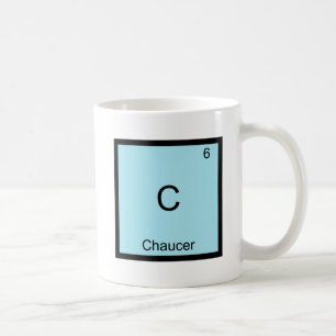 Caneca De Café C - Chaucer Camiseta Divertida Símbolo Químico Quí