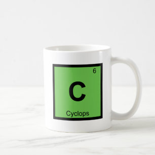 Caneca De Café C - Ciclope Tabela Periódica Química Grega