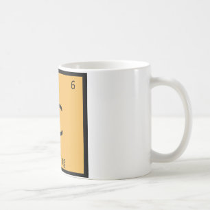 Caneca De Café C - Símbolo da Tabela Periódica da Química dos Esp
