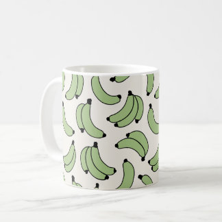 Caneca De Café Cabana de Banana Verde Tropical Divertida