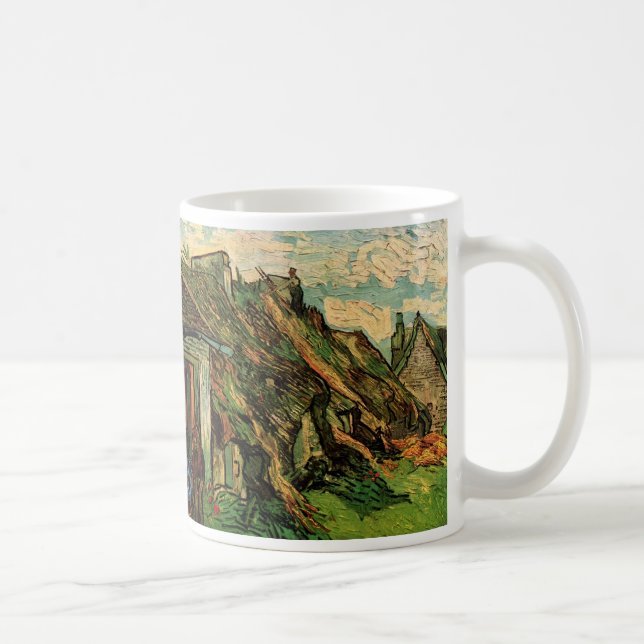 Caneca De Café Cabanas de Arenito com Telhado de Palha de Vincent (Direita)