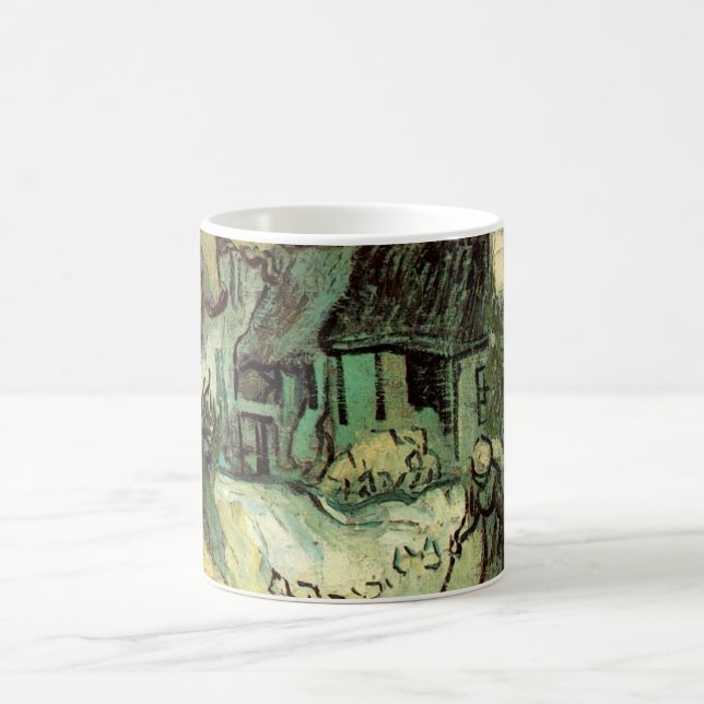 Caneca De Café Cabanas de Colmo em Jorgus por Vincent van Gogh (Centro)