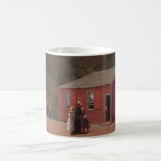 Caneca De Café Cabbin da Escola Vermelha por Winslow Homer (Centro)