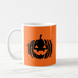 Caneca De Café Cabeça de Abóbora Ridificante | Halloween