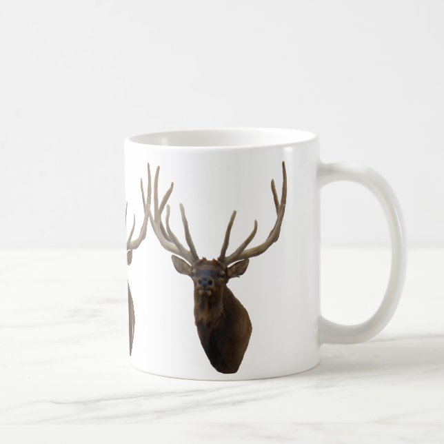 Caneca De Café Cabeça de Alce Touro E48 em Veludo (Direita)