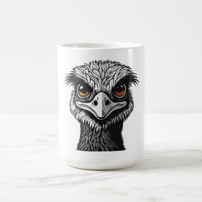 Caneca De Café Cabeça de ave Emu (Centro)