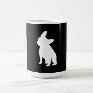Caneca De Café Cabeça de Bulldog Francesa, Roupa de Inclinação