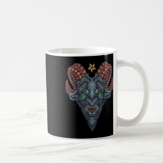 Caneca De Café Cabeça de Cabeça de Cabeça de Cabeça Negra Desenha (Direita)