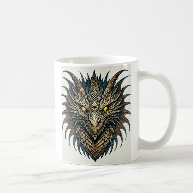 Caneca De Café Cabeça de Dragão (Direita)