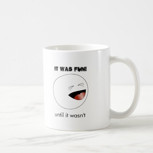 Caneca De Café Cabeça de Figura do Stick Rindo (Direita)