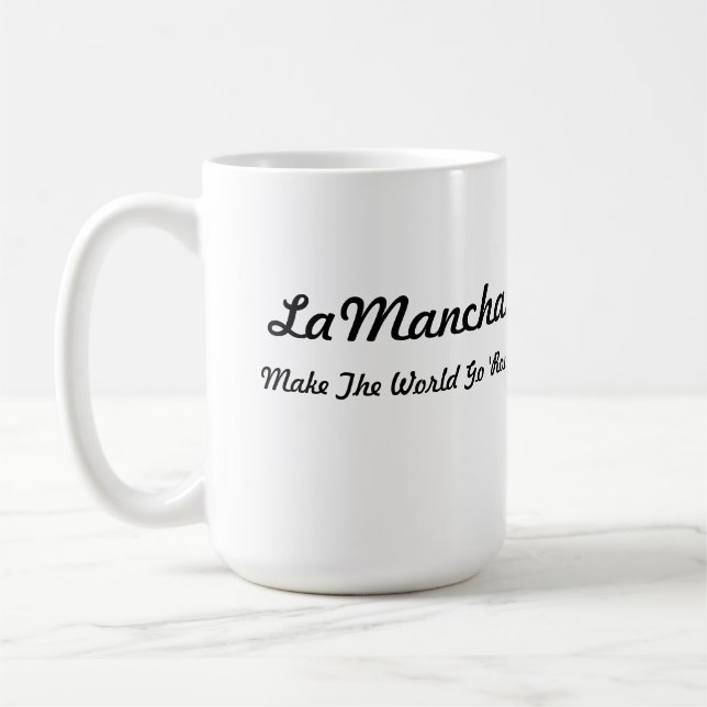 Caneca De Café Cabeça de LaMancha no coração (Esquerda)