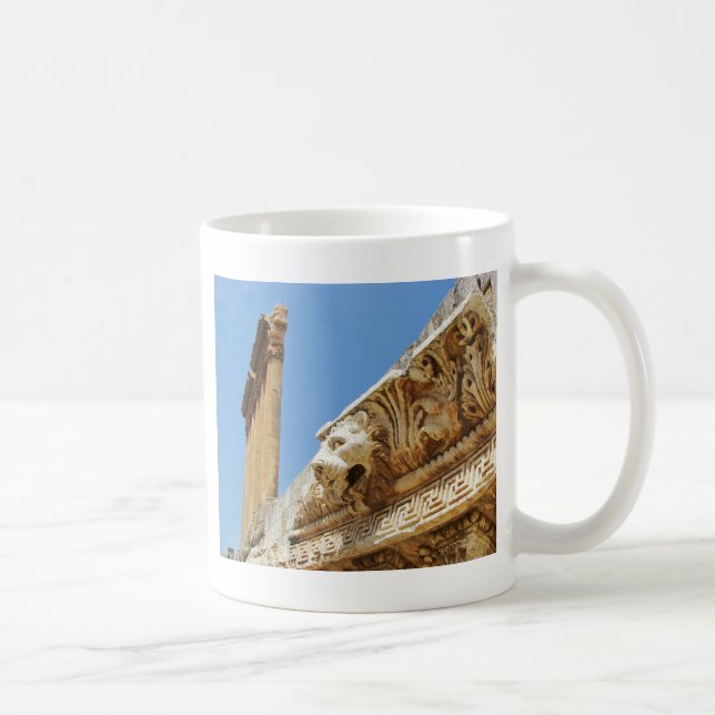 Caneca De Café Cabeça de Leão Esculpida em Baalbek (Direita)