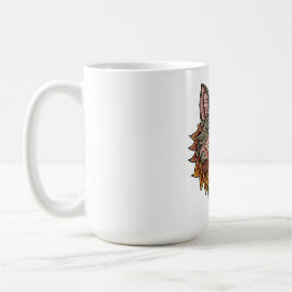 Caneca De Café Cabeça de lobo de frente