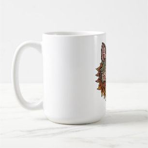 Caneca De Café Cabeça de lobo de frente