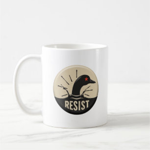 Caneca De Café Cabeça de Mergulho do Loon Rebelde – Insígnia Resi