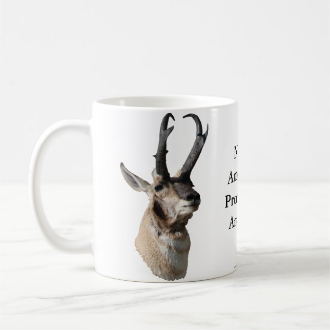 Caneca De Café Cabeça do antílope de A18 Pronghorn (Esquerda)