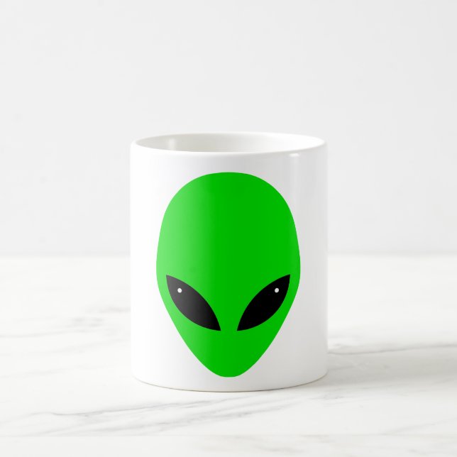 Caneca De Café Cabeça estrangeira verde (Centro)