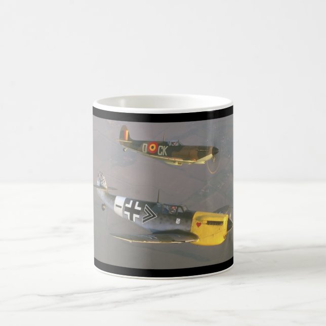 Caneca De Café Cabeça-quente (parte superior) e aviões de (Centro)